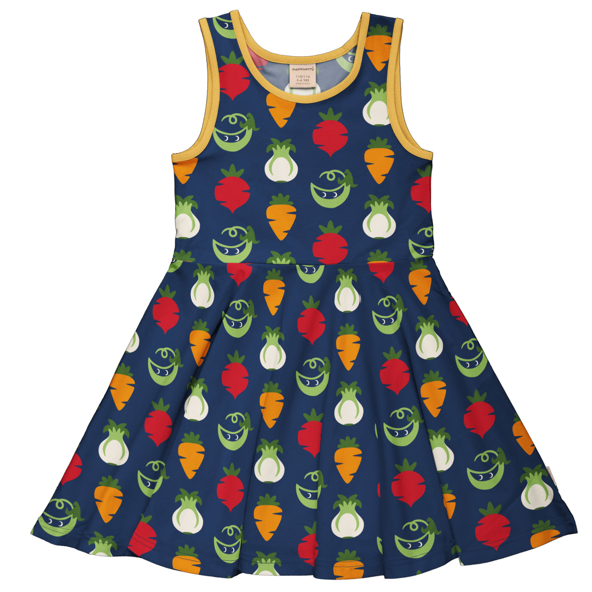 Maxomorra Dress Circle Sleeveless - Vegetables