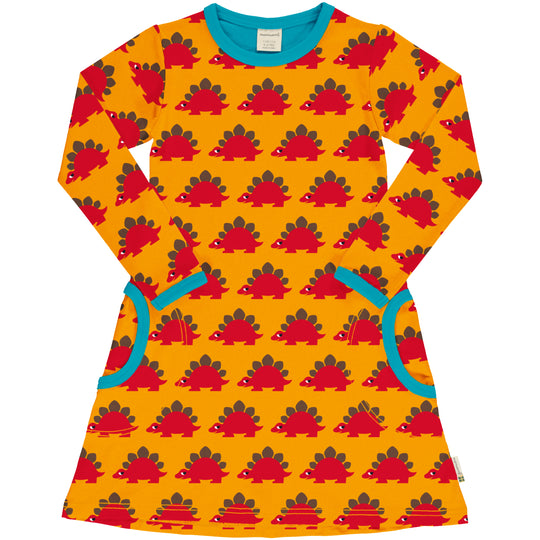 Maxomorra A-Line Dress Long Sleeve - Classic Dino