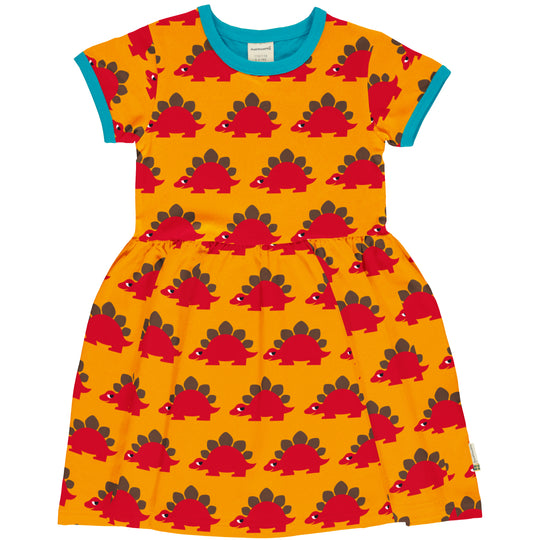 Maxomorra Dress Spin Short Sleeve - Classic Dino