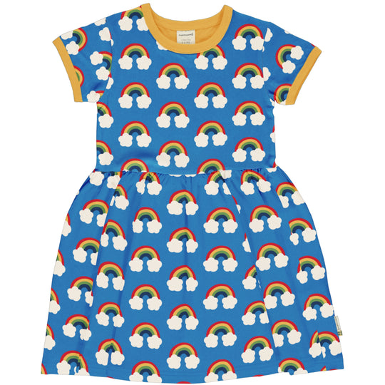 Maxomorra Dress Spin Short Sleeve - Rainbow