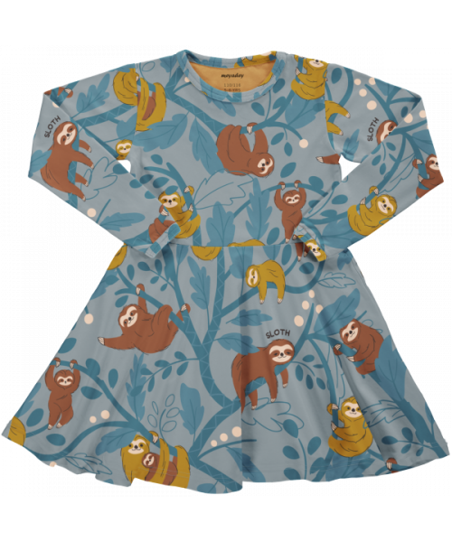 Meyadey Skater Dress Circle Long Sleeve - Sleepy Sloth