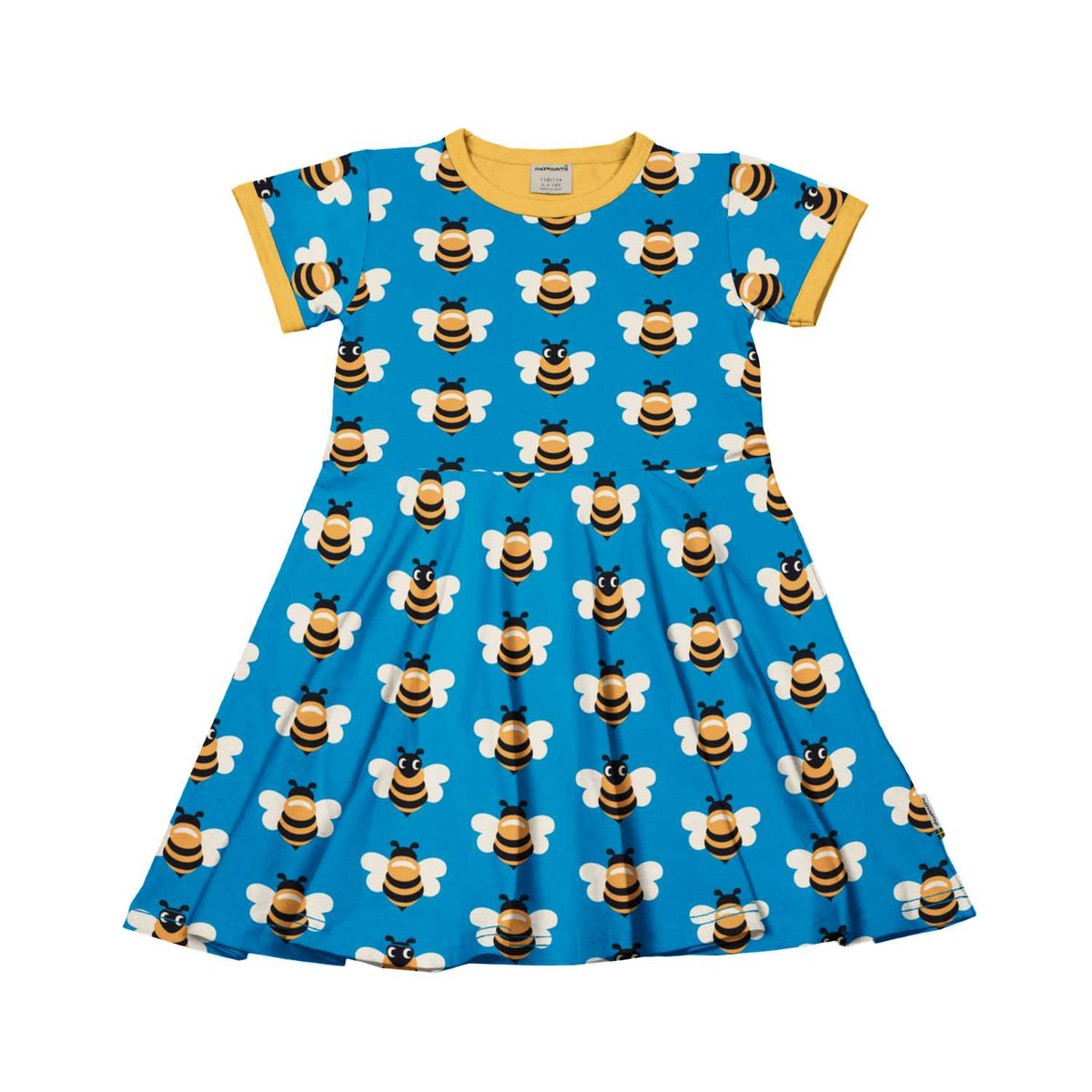 Maxomorra Dress Circle Short Sleeve - Picnic Bee