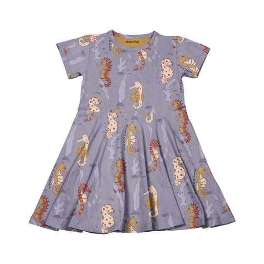 Meyadey Dress Circle Skater Short Sleeve - Savvy Seahorse