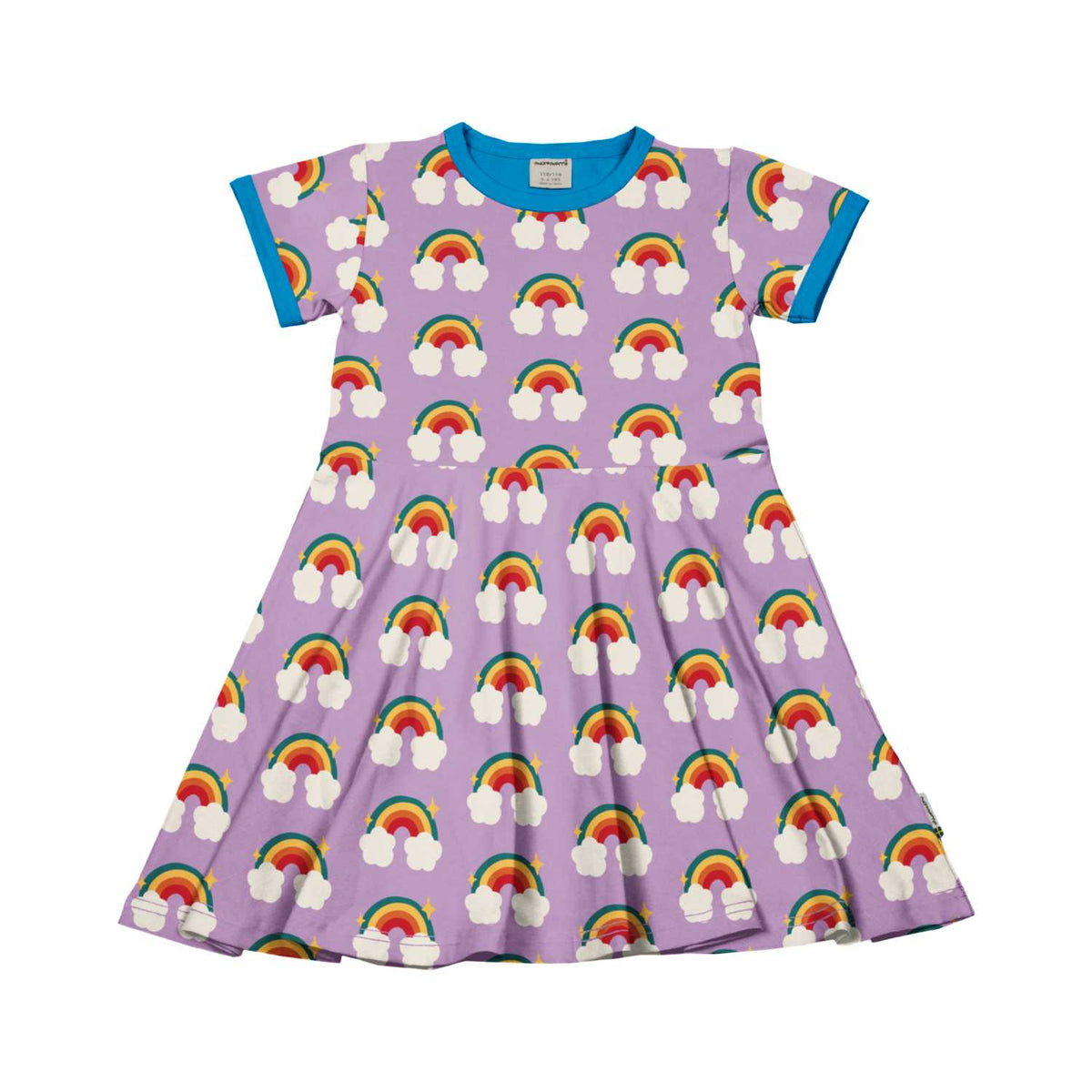 Maxomorra Dress Circle Short Sleeve - Tales Rainbow