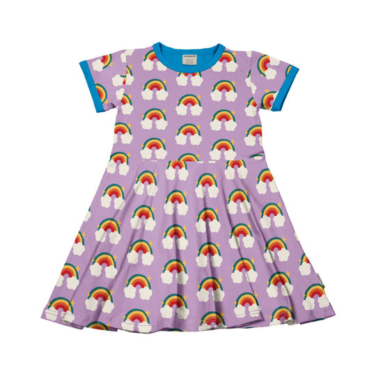 Maxomorra Dress Circle Short Sleeve - Tales Rainbow