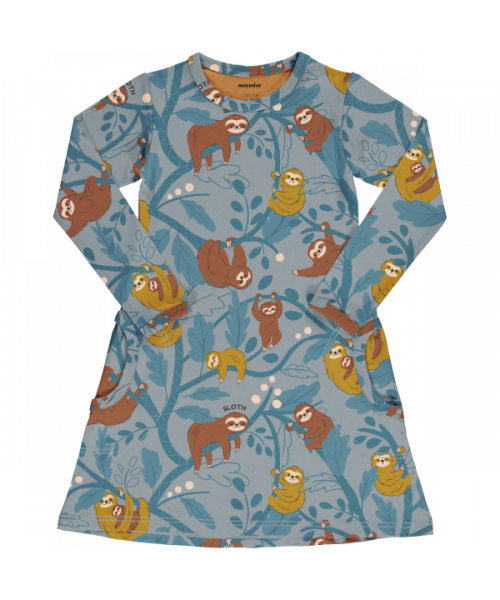 Meyadey A-Line Dress Long Sleeve - Sleepy Sloth