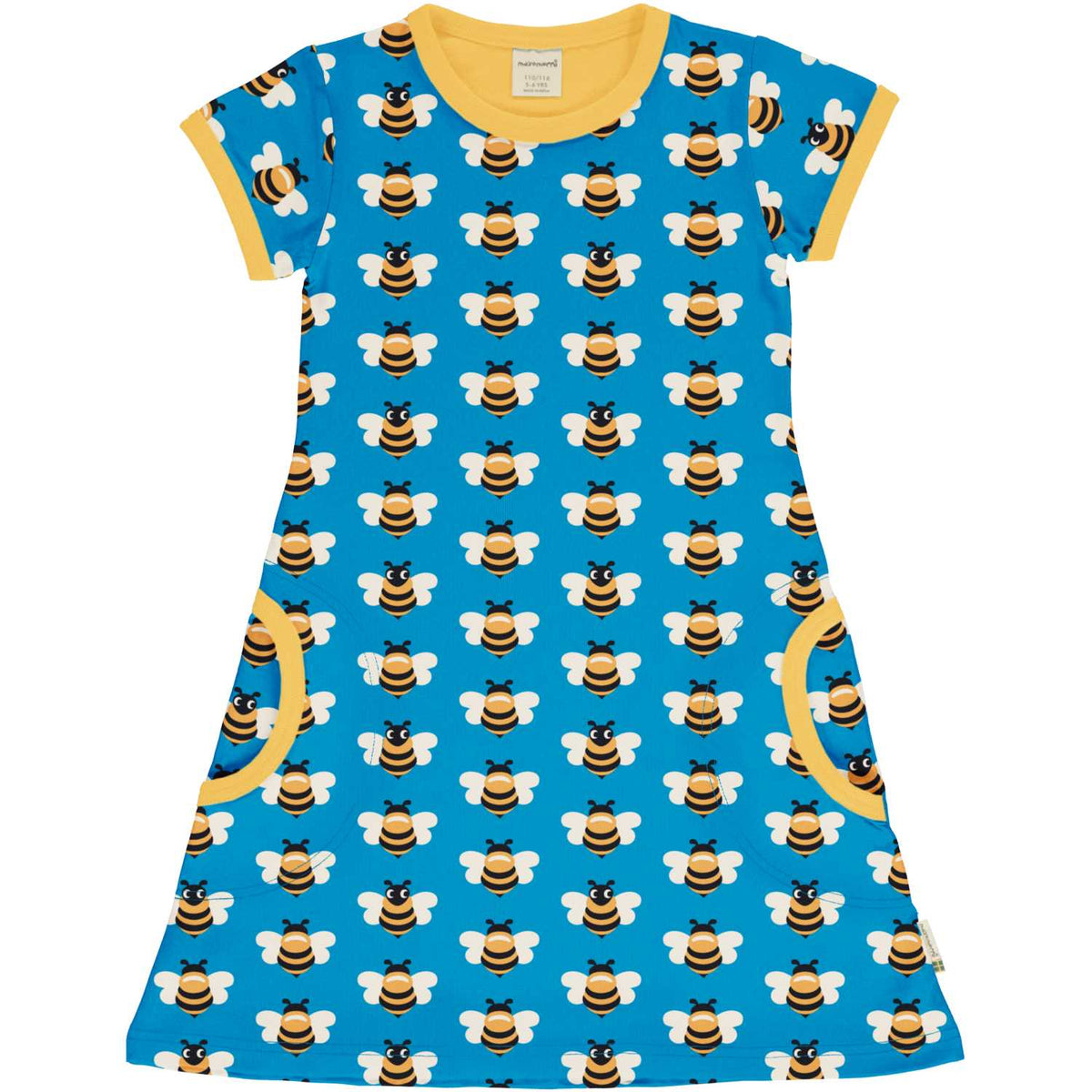 Maxomorra A-Line Dress Short Sleeve - Picnic Bee