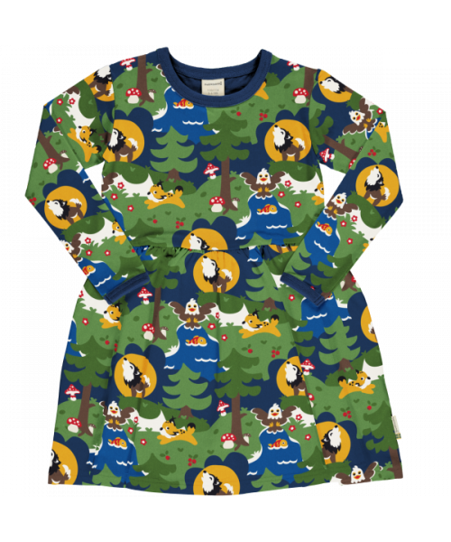 Maxomorra Dress Spin Long Sleeve - Nordic Wild