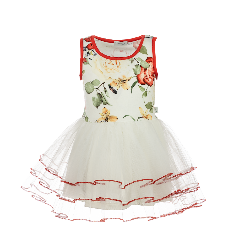 Balidoo Dress Sleeveless - Party Floral & Frothy