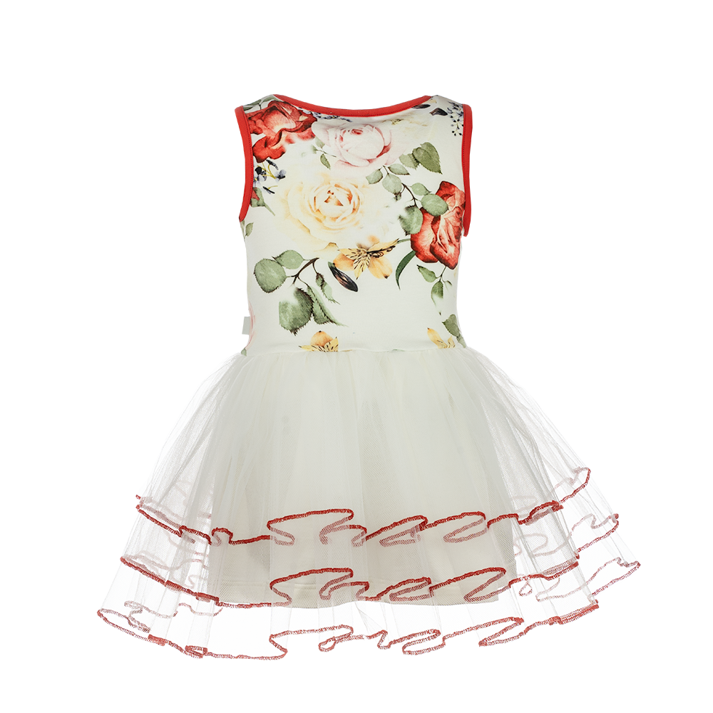 Balidoo Dress Sleeveless - Party Floral & Frothy