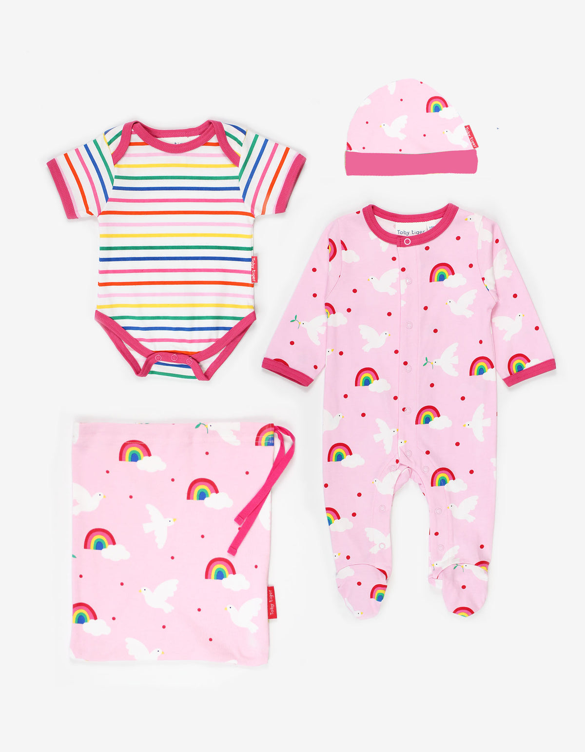 Toby Tiger Organic Gift Set - Dove