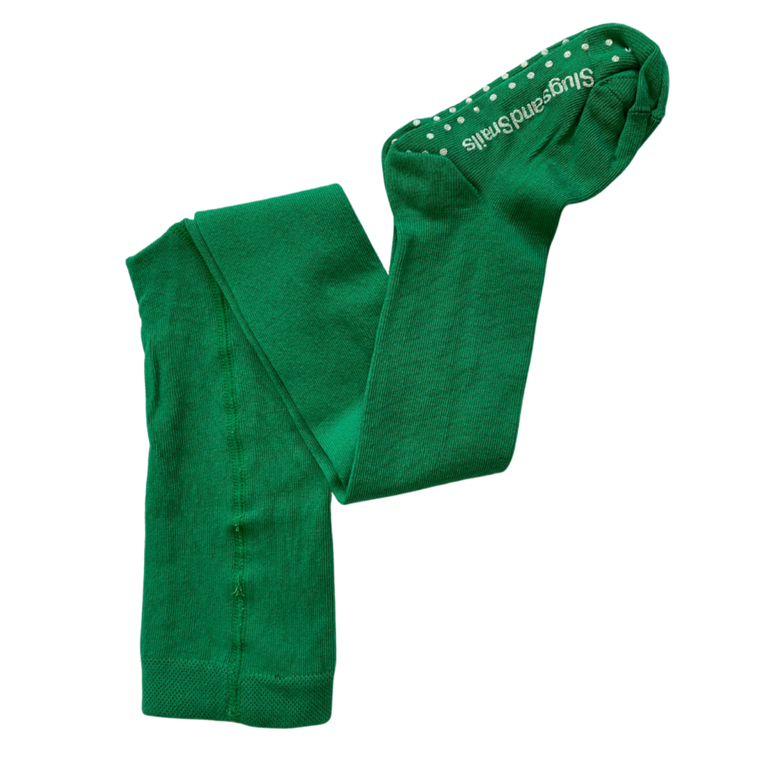 Slugs & Snails Tights - Colour Block - Emerald Green