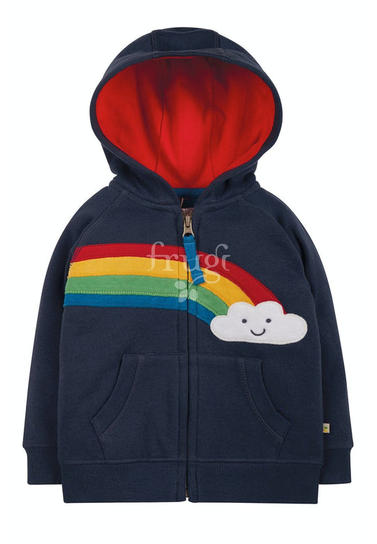 Frugi Hayle Hoody - Indigo/Rainbow
