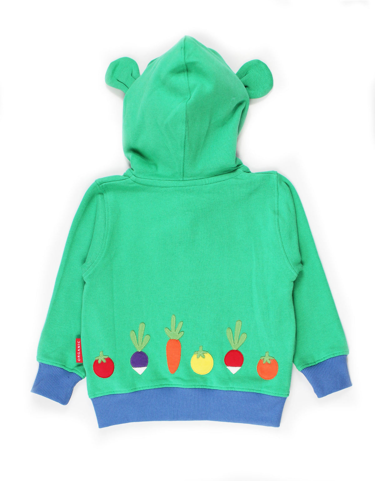 Toby Tiger Organic Hoodie - Frog Applique