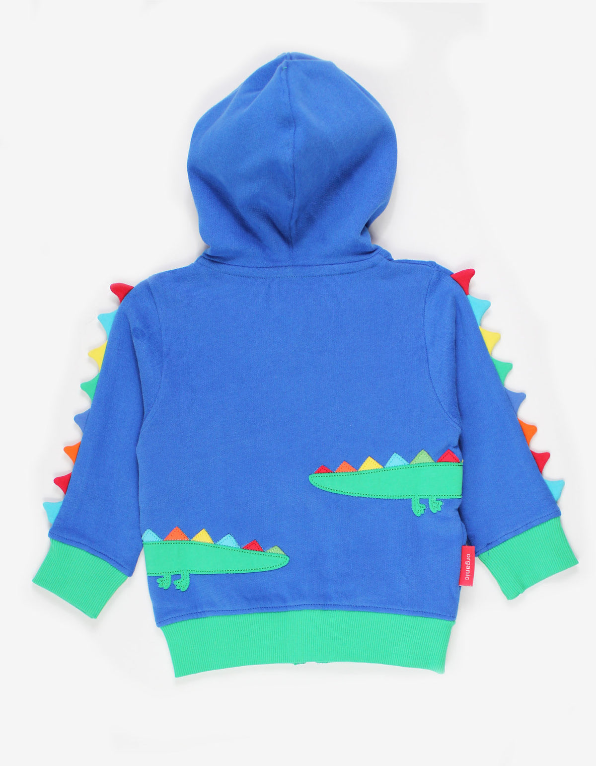 Toby Tiger Organic Hoodie - Crocodile Applique