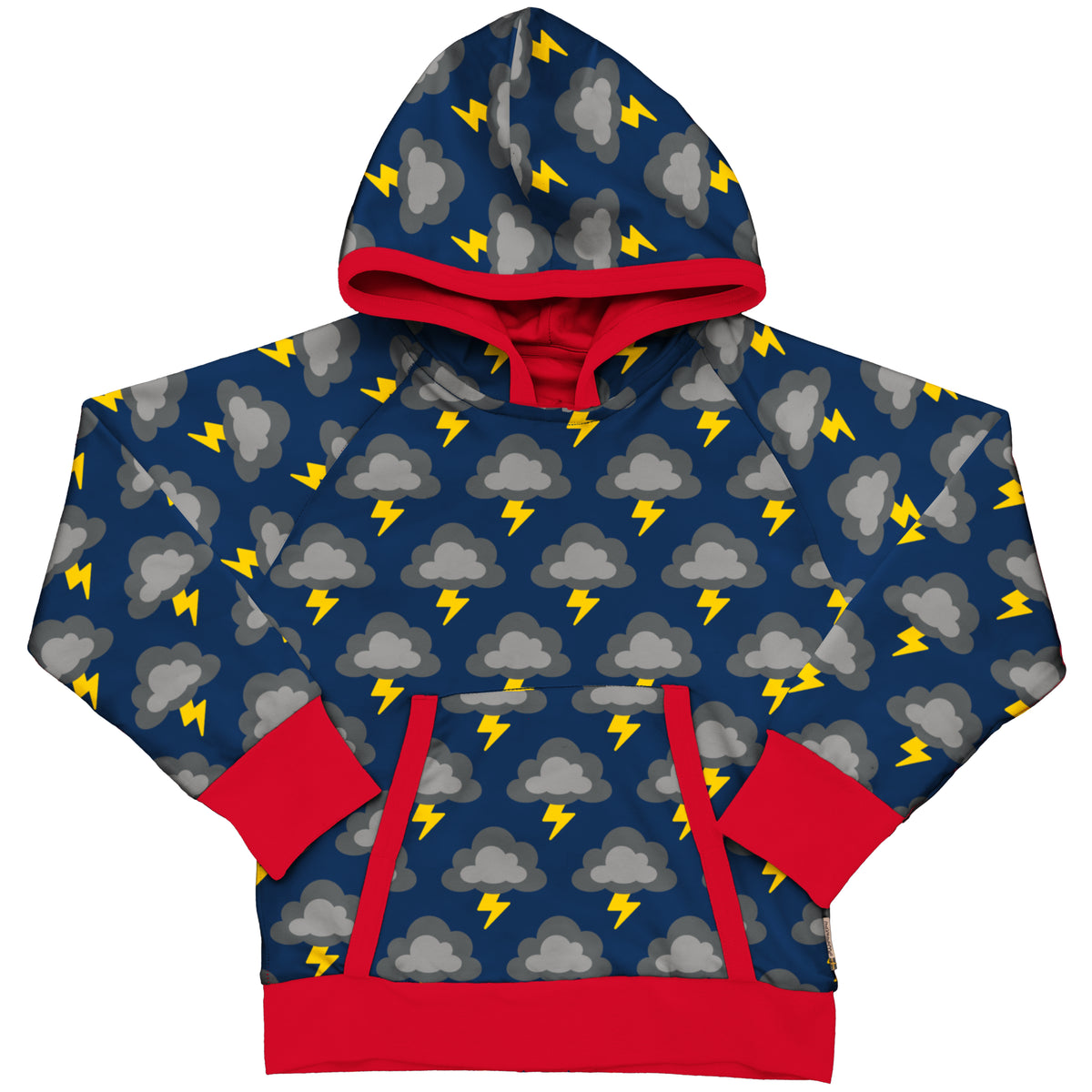 Maxomorra Hoodie Lined - Classic Lightning
