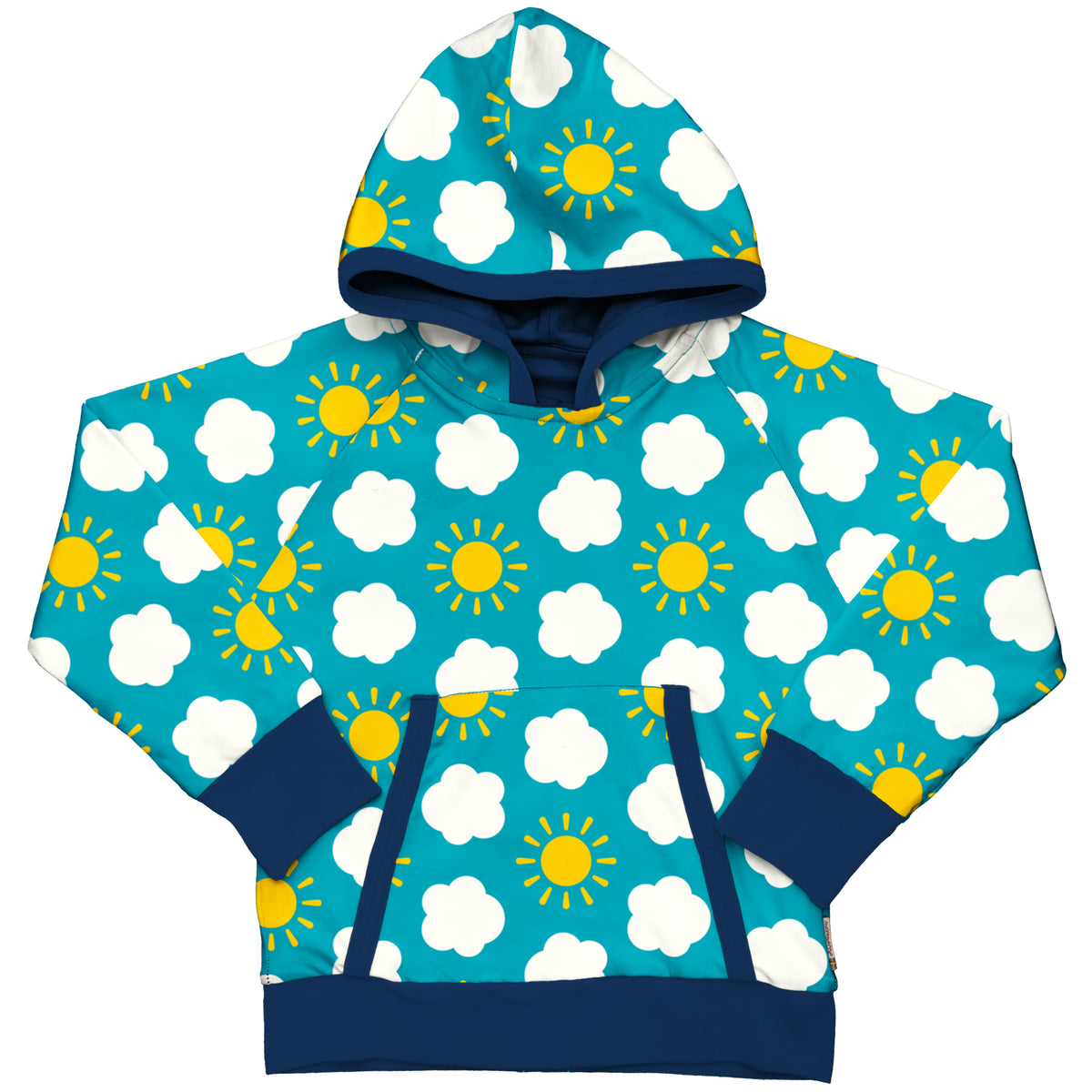 Maxomorra Hoodie Lined - Classic Sky