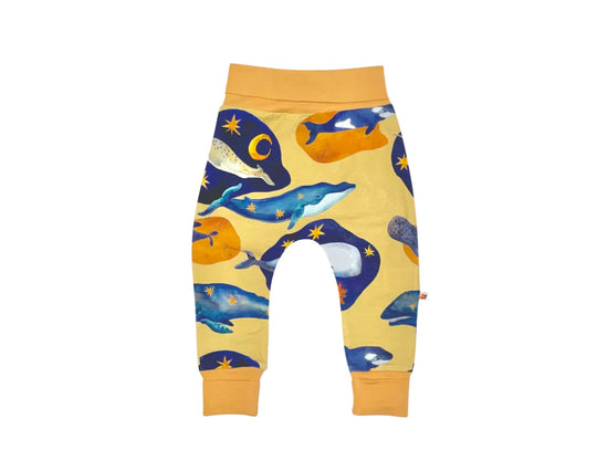 Curious Stories Grow With Me Pants - Whale