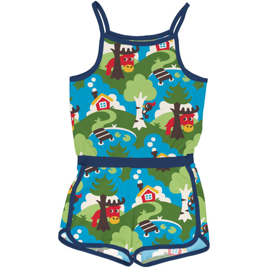 Maxomorra Jumpsuit Short - Countryside
