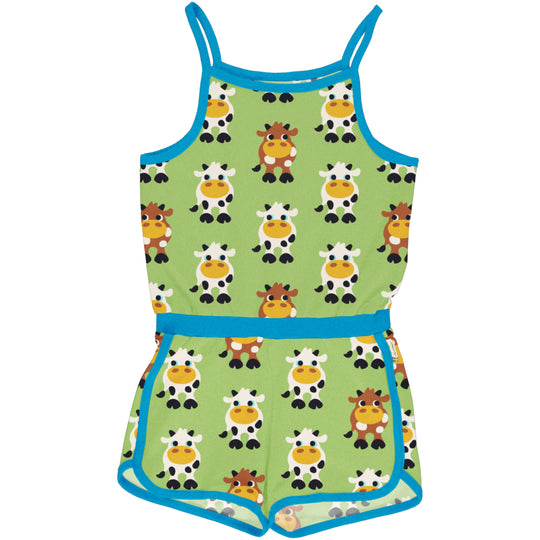 Maxomorra Jumpsuit Short - Cow