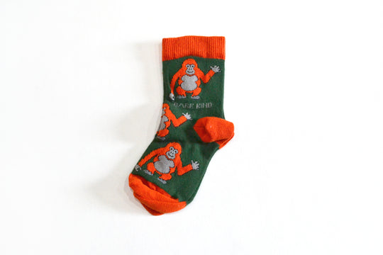 Bare Kind Bamboo Socks - Kids - Orangutan