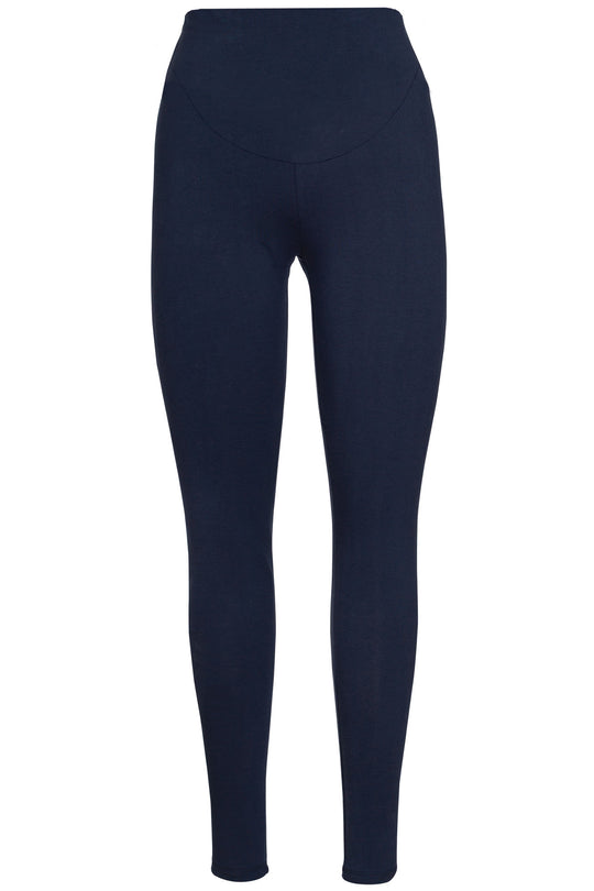 Frugi Adult Roll Top Yoga Pants - Indigo