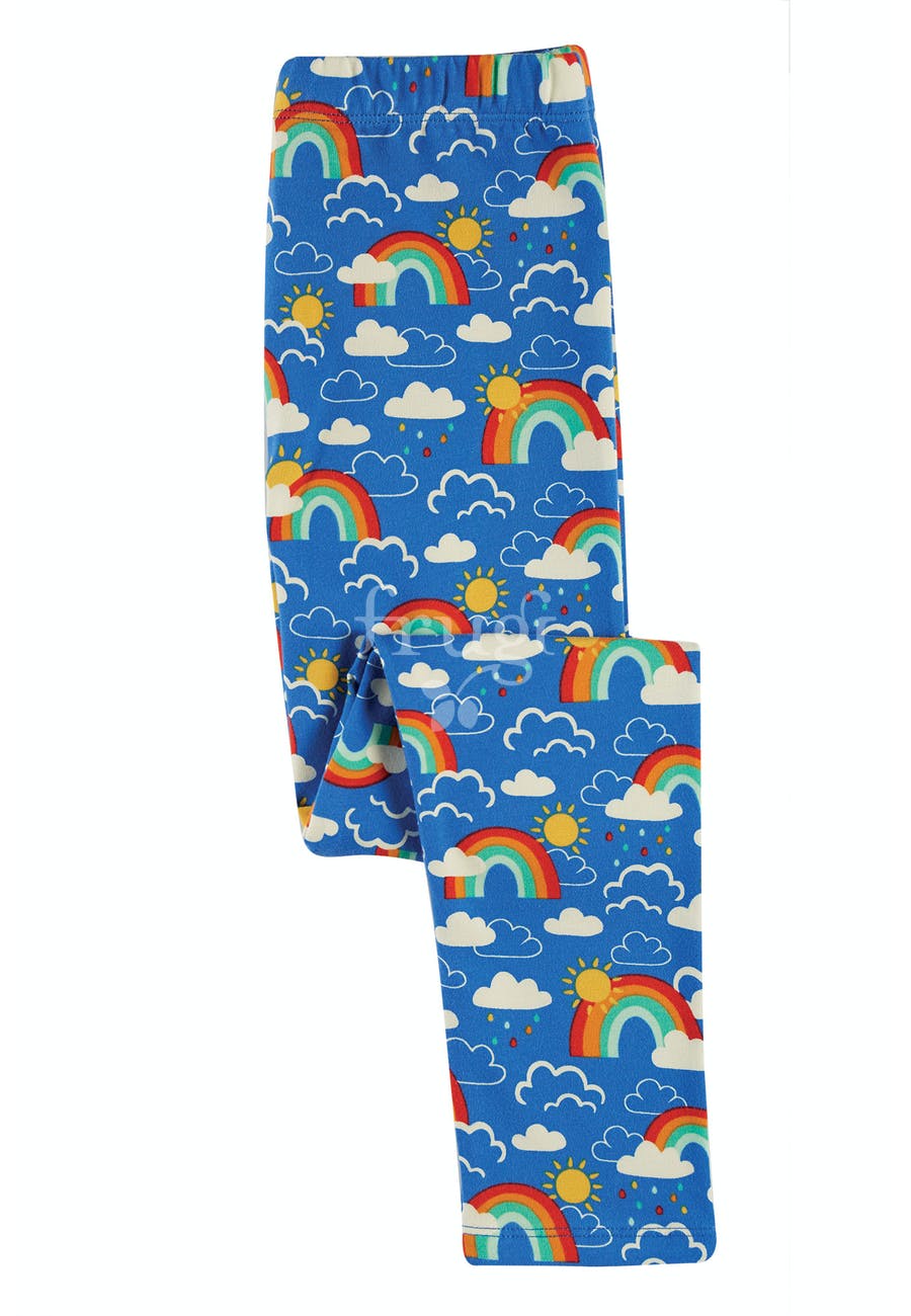 Frugi Libby Printed Leggings - Rainbow Skies*