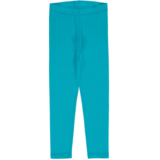 Maxomorra Leggings Solid Turquoise