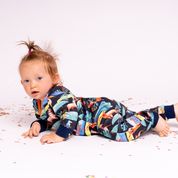 Curious Stories Overall Romper Sleepsuit - Tropical
