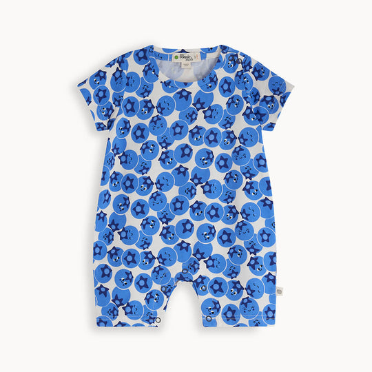 The Bonnie Mob Mercer Shorty Playsuit - Blueberry