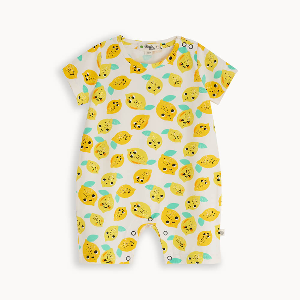The Bonnie Mob Mercer Shorty Playsuit - Lemon