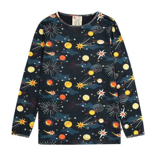 Piccalilly Kids Top Long Sleeve - Solar Space