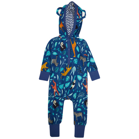 Piccalilly Hooded Playsuit - Wildlife