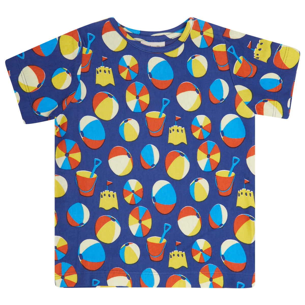 Piccalilly T-Shirt All Over Print Short Sleeve - Beach Days