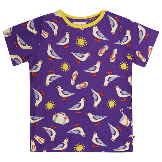 Piccalilly All Over Print T-Shirt - Seagulls