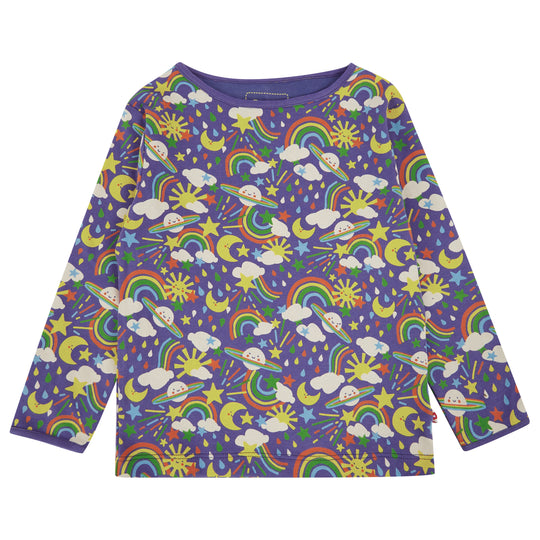 Piccalilly Kids Top Long Sleeve - Cosmic Weather