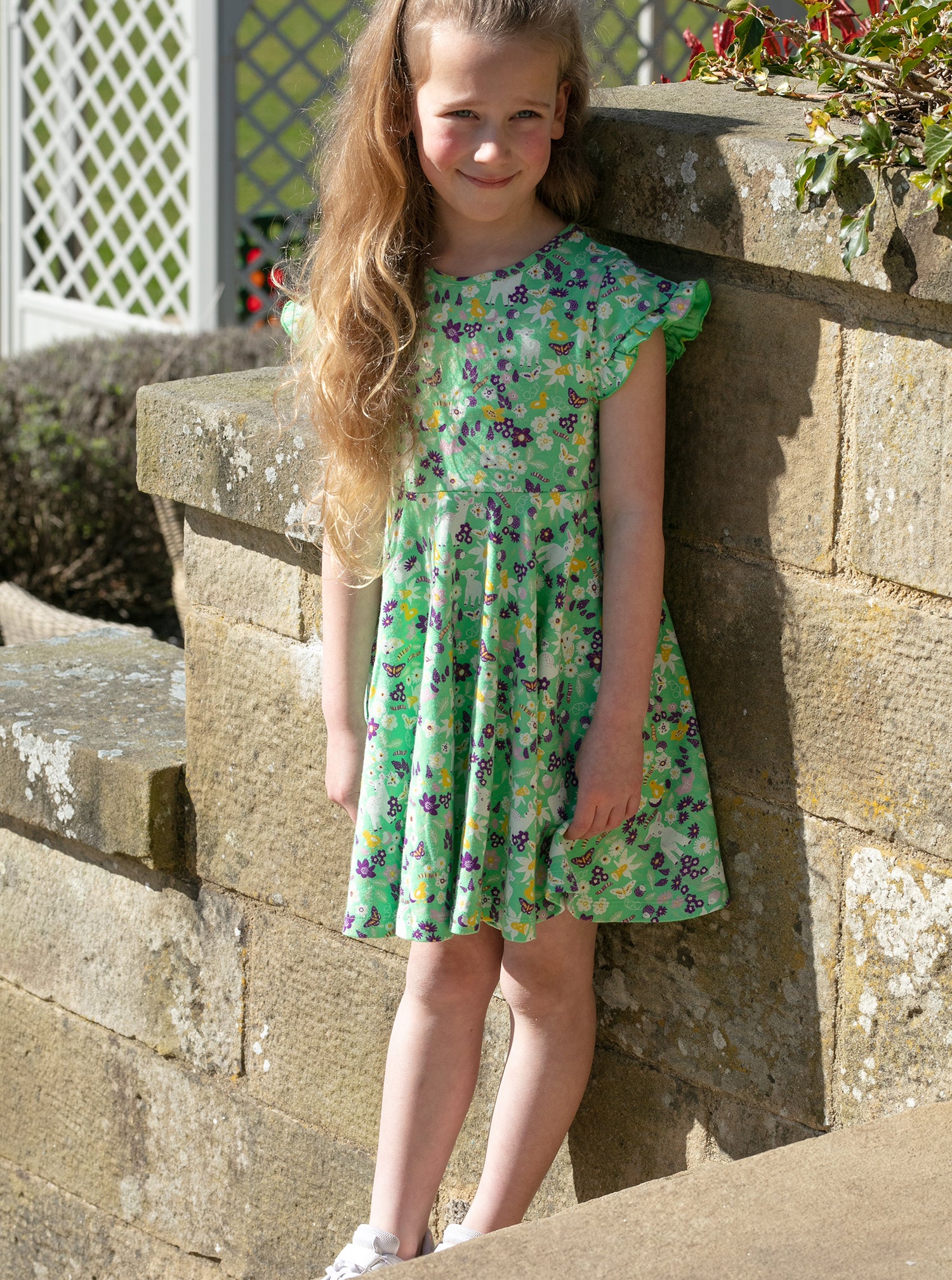 Piccalilly Skater Dress - Spring Meadow