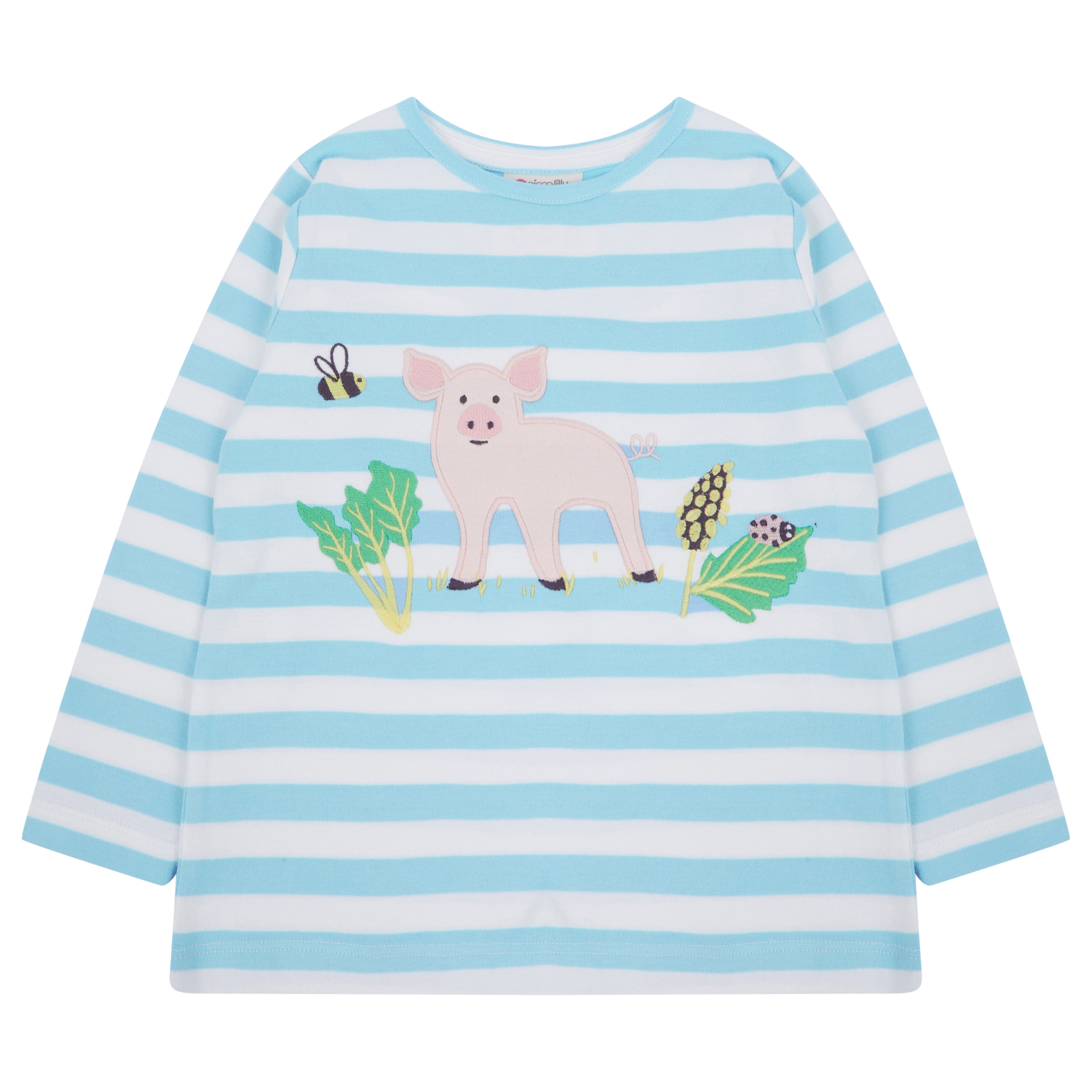 Piccalilly Kids Applique Top - Piglet
