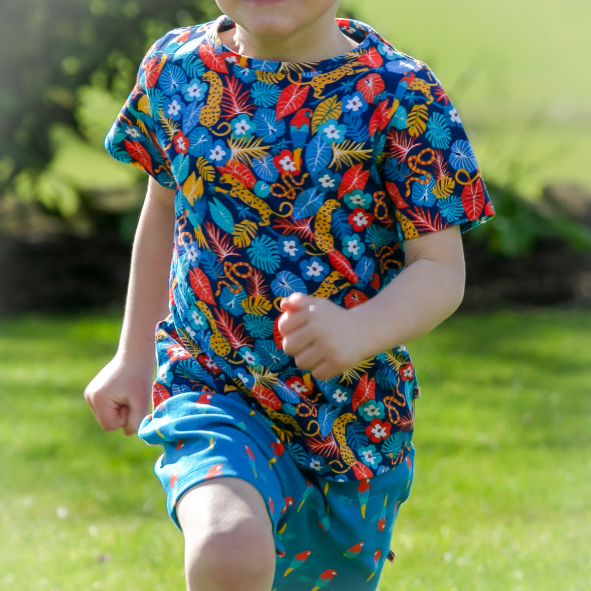 Piccalilly T-Shirt All Over Print Short Sleeve - Tropic