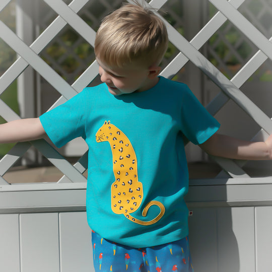 Piccalilly Kids T-Shirt - Leopard Print