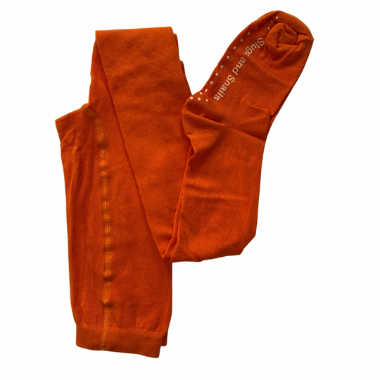 Slugs & Snails Adult Tights - Colour Block - Sunrise Orange