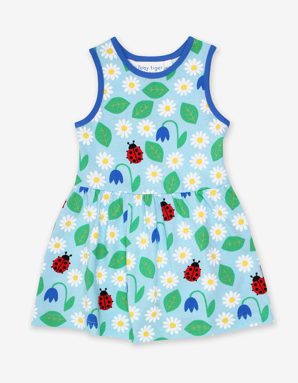 Toby Tiger Organic Summer Dress Sleeveless - English Garden