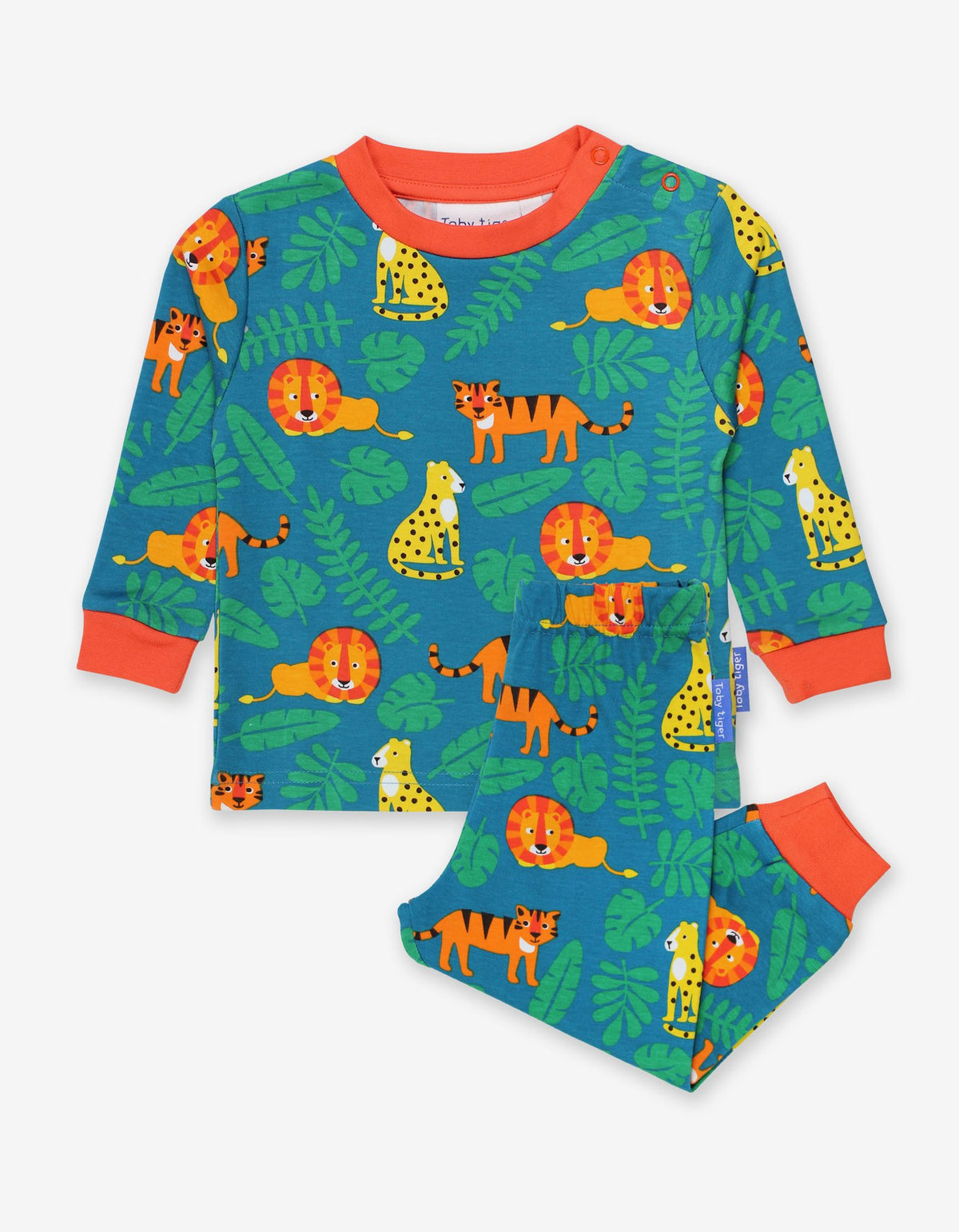 Toby Tiger Organic Pyjamas - Wild Cats