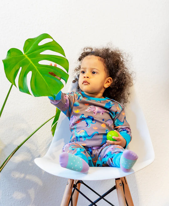 Curious Stories Overall Romper Sleepsuit - Dinos