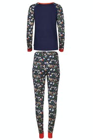 Frugi Adult Portscatho Pyjamas - Northern Lights Forest/Indigo