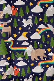 Frugi Adult Portscatho Pyjamas - Northern Lights Forest/Indigo