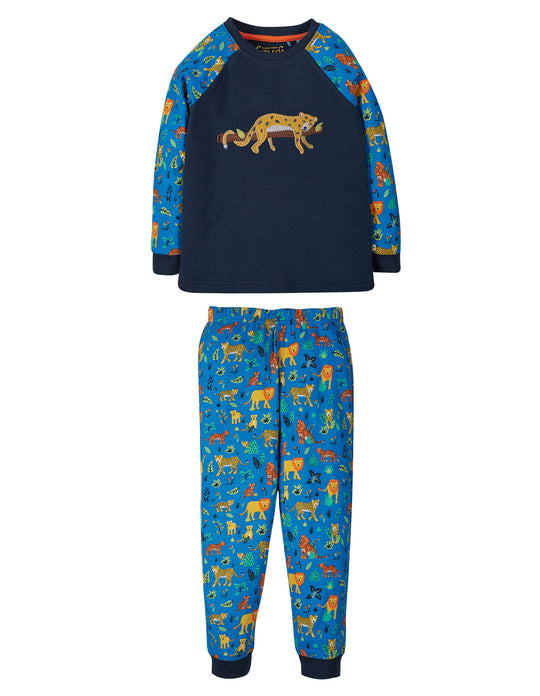Frugi Jamie Applique Jim Jams - Indigo
