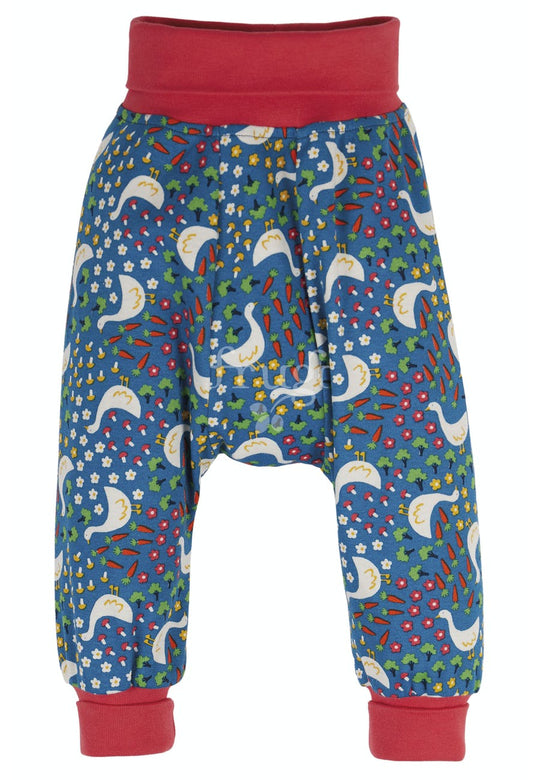 Frugi Parsnip Pants - Blue Springtime Geese