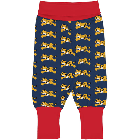 Maxomorra Pants Rib - Cheetah