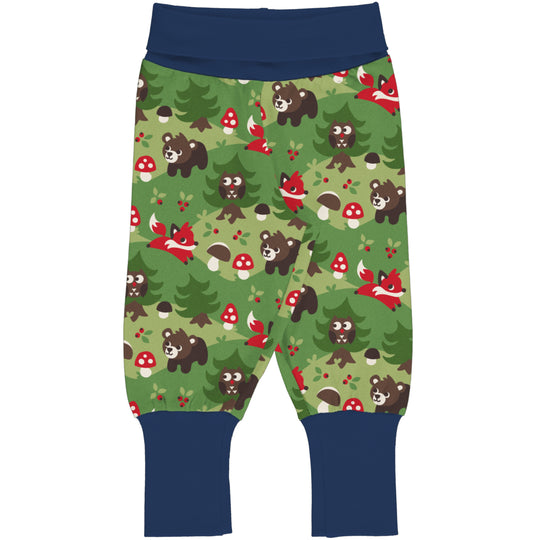 Maxomorra Pants Rib - Forest